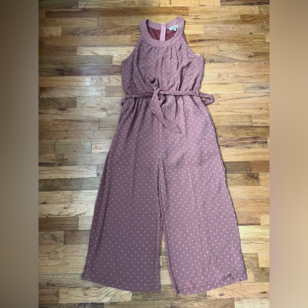 Boutique Brand Listicle Jumpsuit, NWOT, Never Been Worn, Mauve Pink, Size Medium